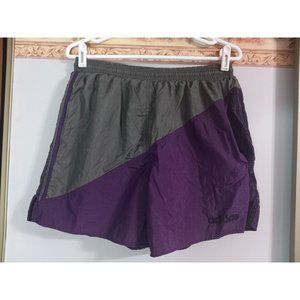 Adidas Large Purple Grey Pocket Lined Vintage Athleisure Beach Activewear Shorts